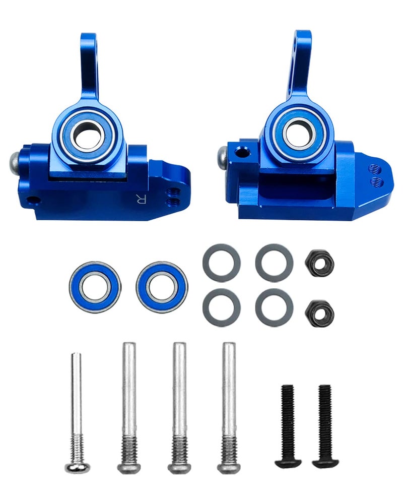GUZIKO Caster Blocks and Steering Blocks Alloy Front Upgrades Parts Fits for Traxxas 1/10 2WD Slash Stampede Rustler Nitro Slash Replace 3736 3632 - Image 1